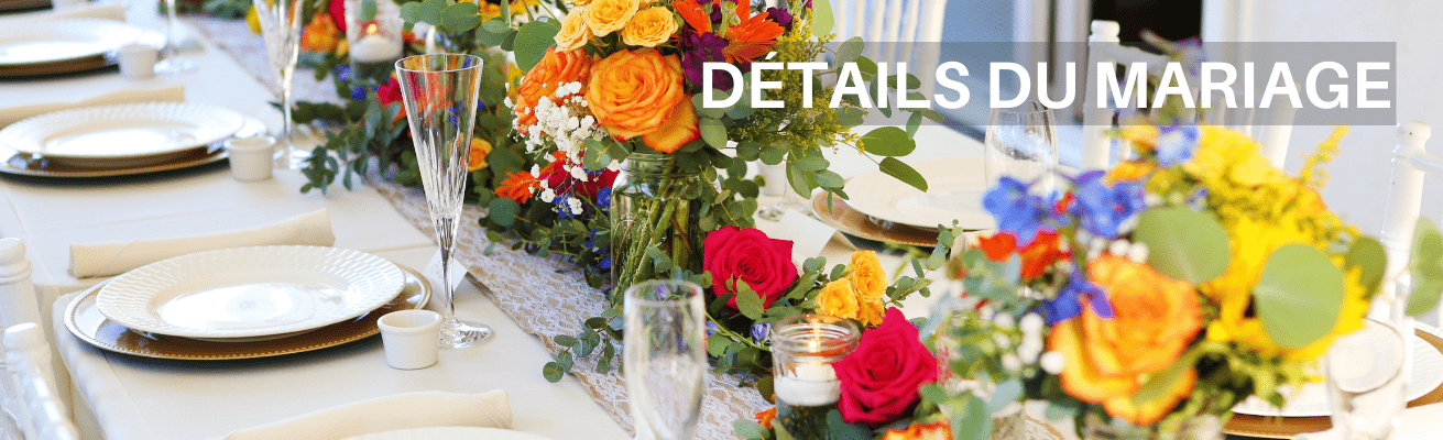 ACHETER LES D&Eacute;TAILS DU MARIAGE